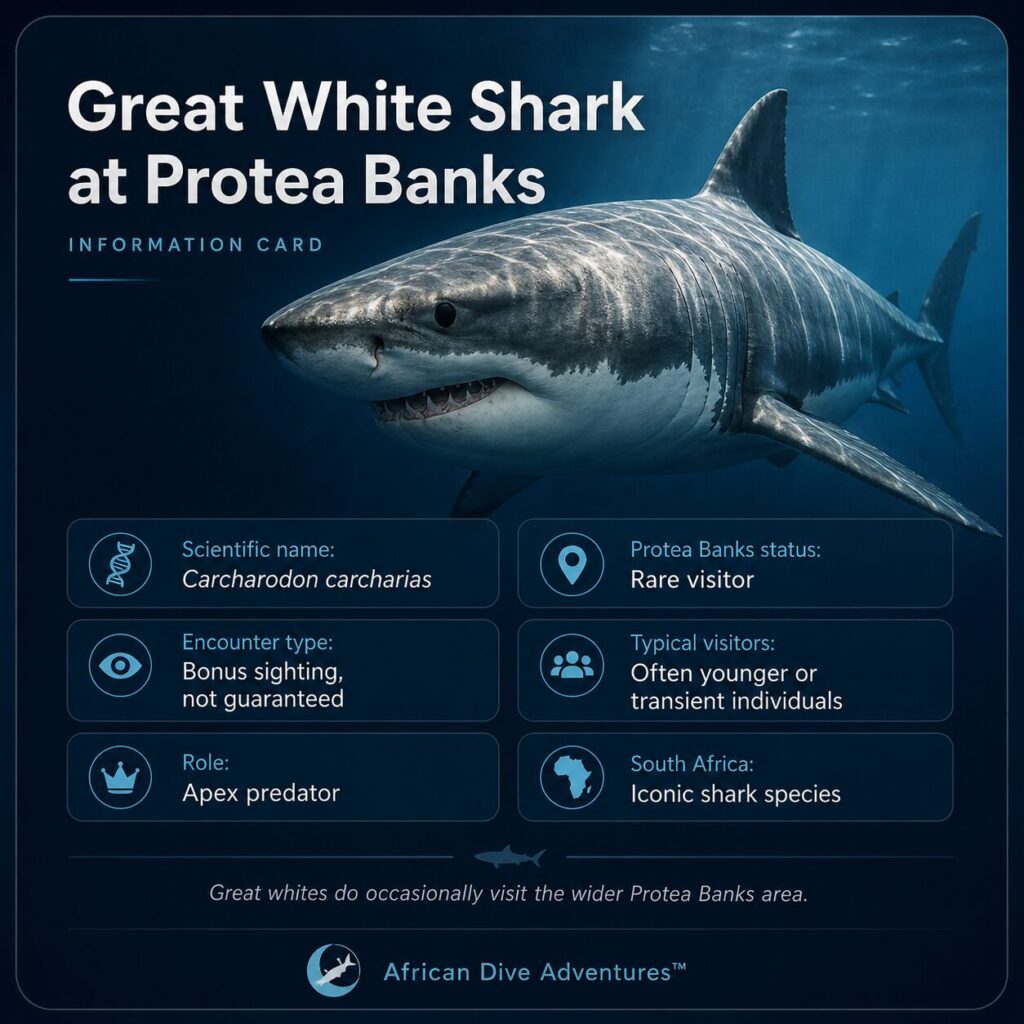 great-white-card iformation card